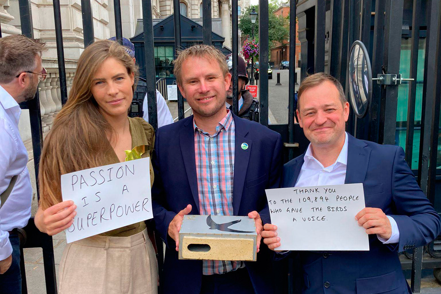 Swift brick petition being delivered to parliament