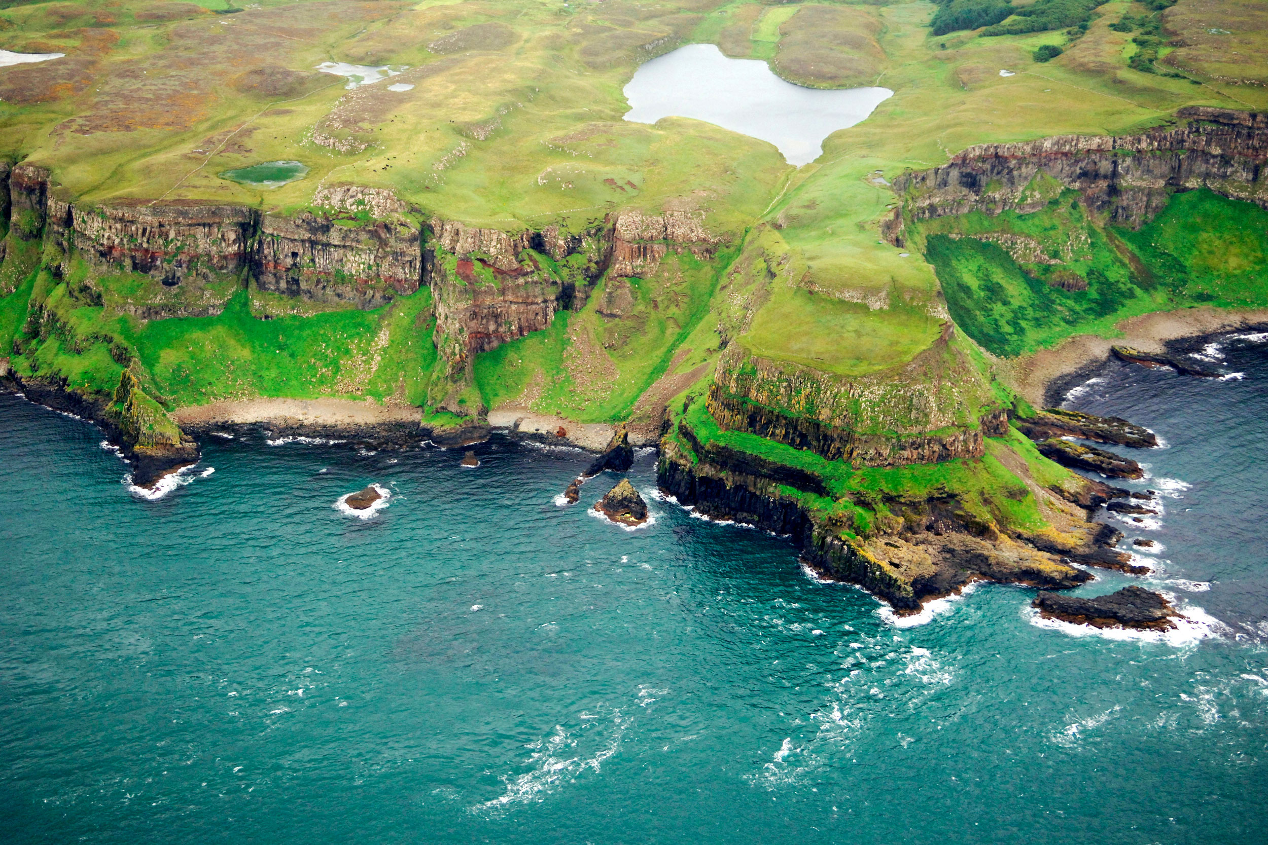 Overhead view of Rathlin Island