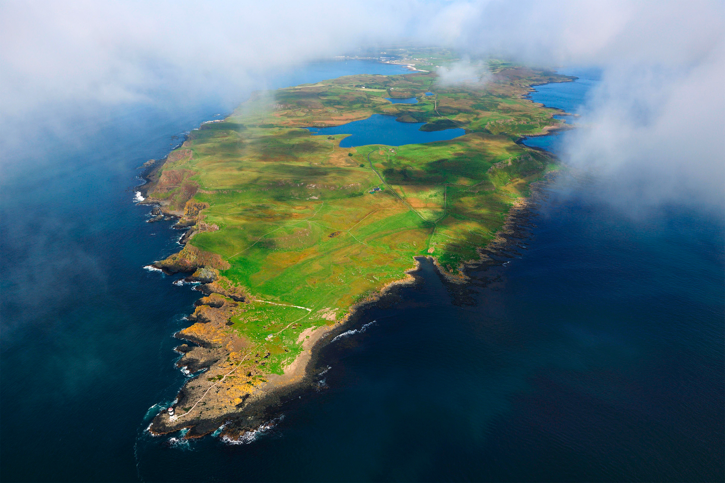 RSPB Rathlin Island from above