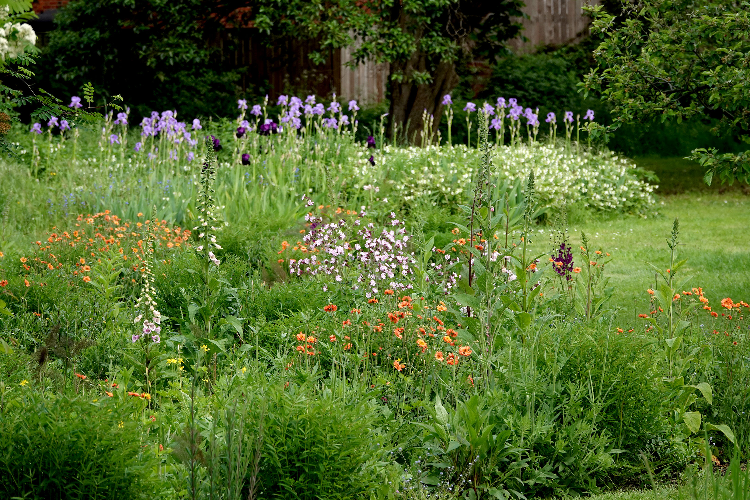 One of Lambeth Palace’s blooming flower beds