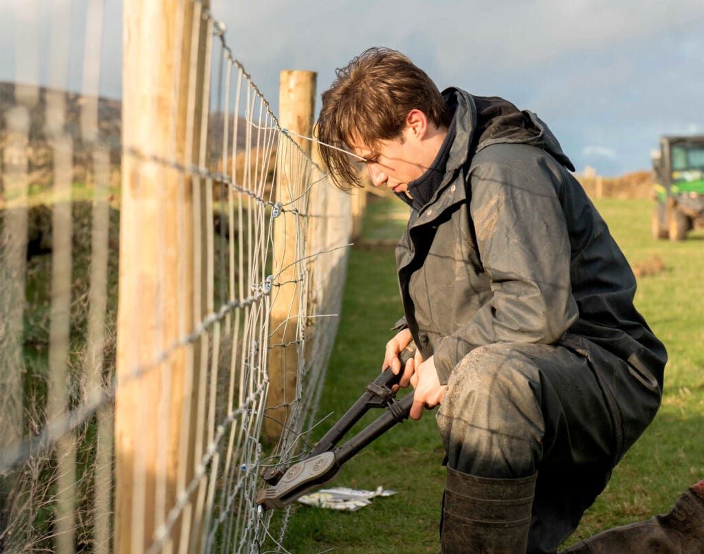 Rhys Leighton, our Young Volunteer of the Year, hard at work