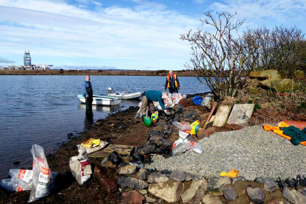 Dorothy’s Island in North Ayrshire, created for nesting waders and terns