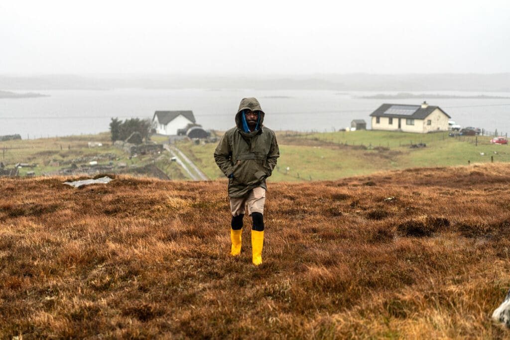 Alexander on his croft in North Uist. Photo: Rachel Palmer