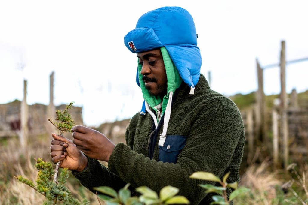 Alexander hopes to grow trees on his croft. Photo: Rachel Palmer