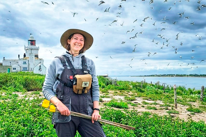 RSPB volunteer Sophie Harris.