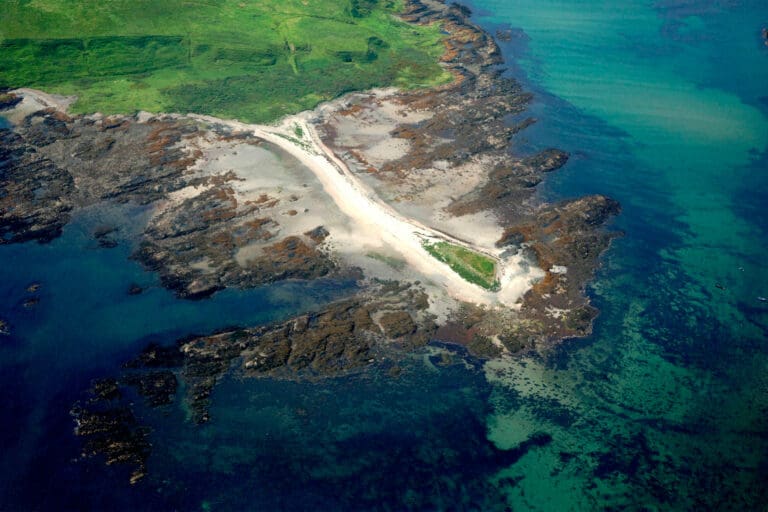 Sandy Island from above, one of many islands that need biosecurity protection.