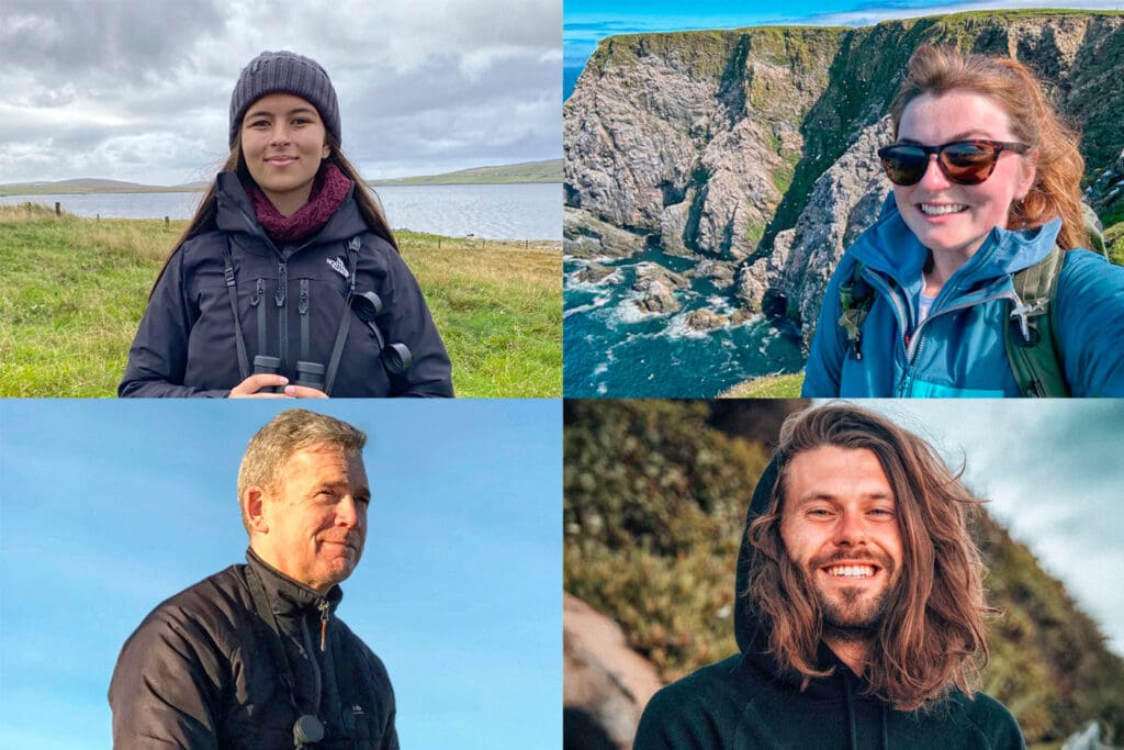 Photos of each of the new RSPB ambassadors