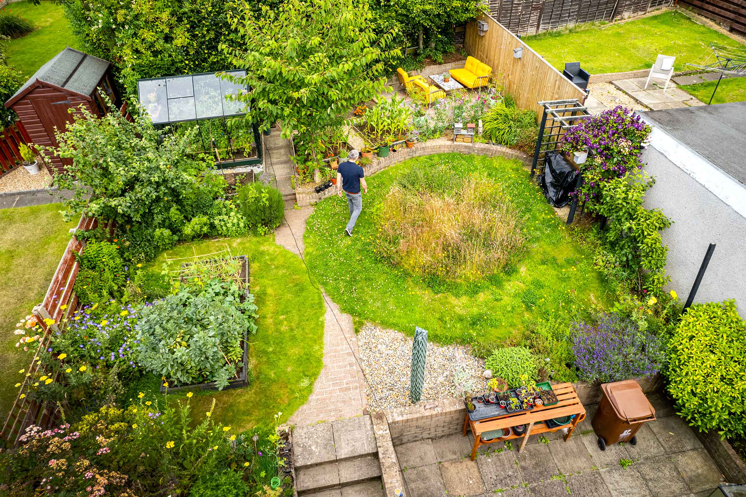 James in his family wildlife garden