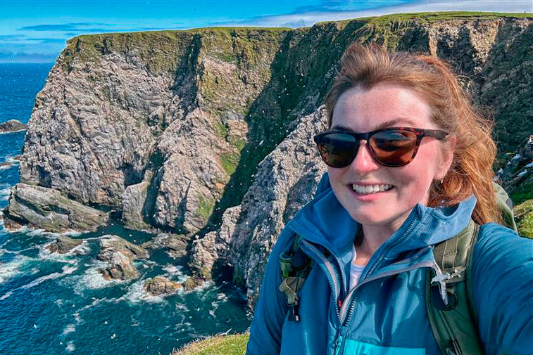 Rachel Bigsby, award-winning seabird photographer.