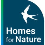 Homes for nature logo – a white Swift against a blue background