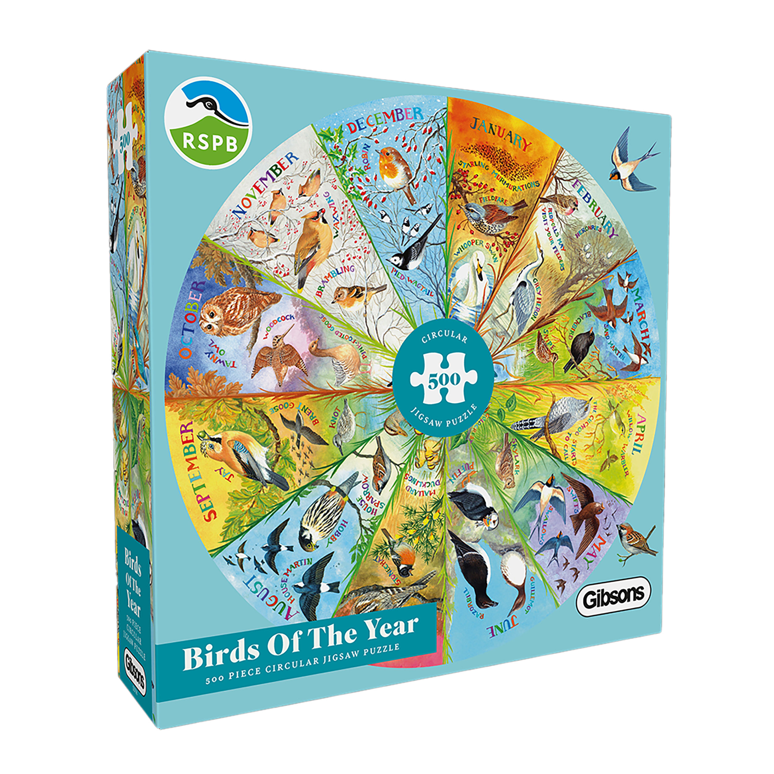 Box for the Birds of the Year 500-piece jigsaw puzzle